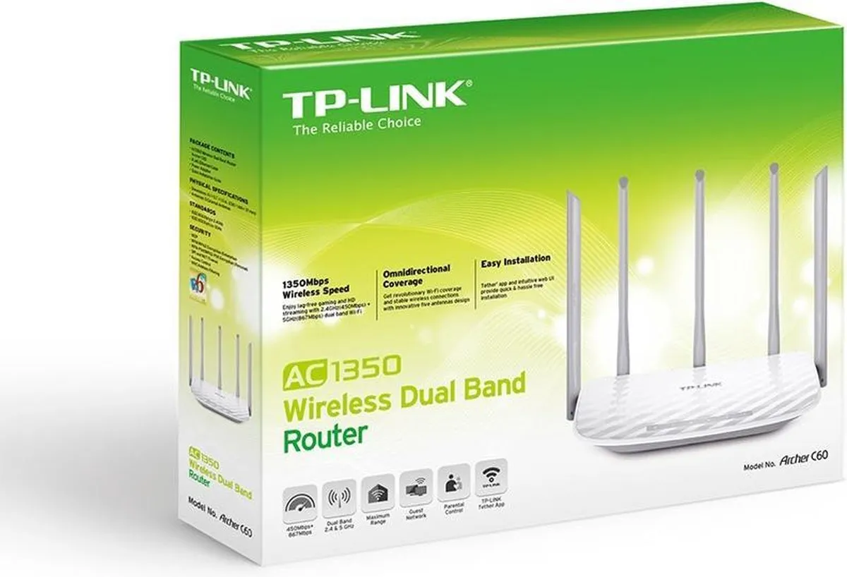 TP-Link Archer C60 Router - 3 Antennes