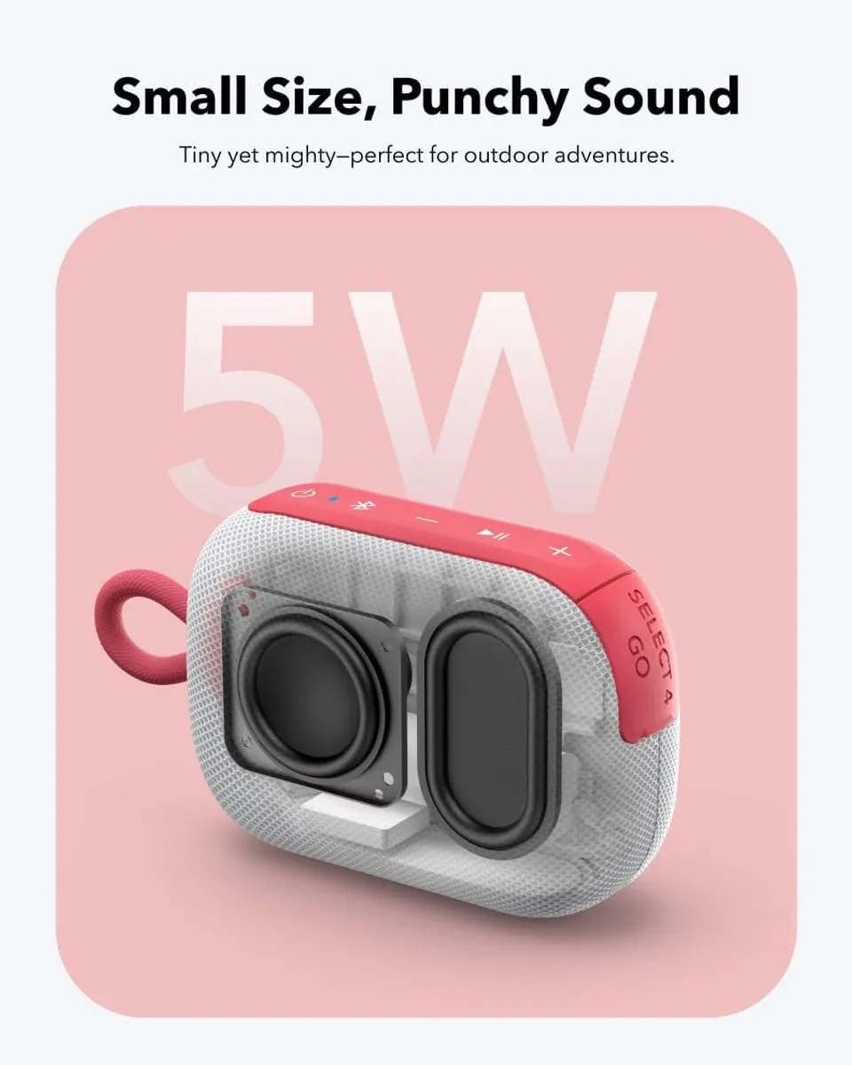 Soundcore Select 4 Go Bluetooth Speaker - 20 uur IP67 Wit