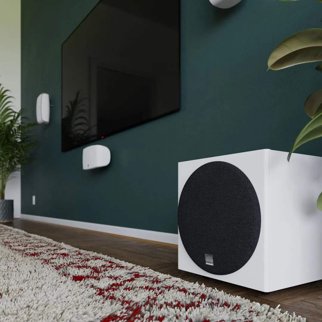 Dali E-9 F Subwoofer - 170W - 9 Inch - Wit - afbeelding 6 van 6