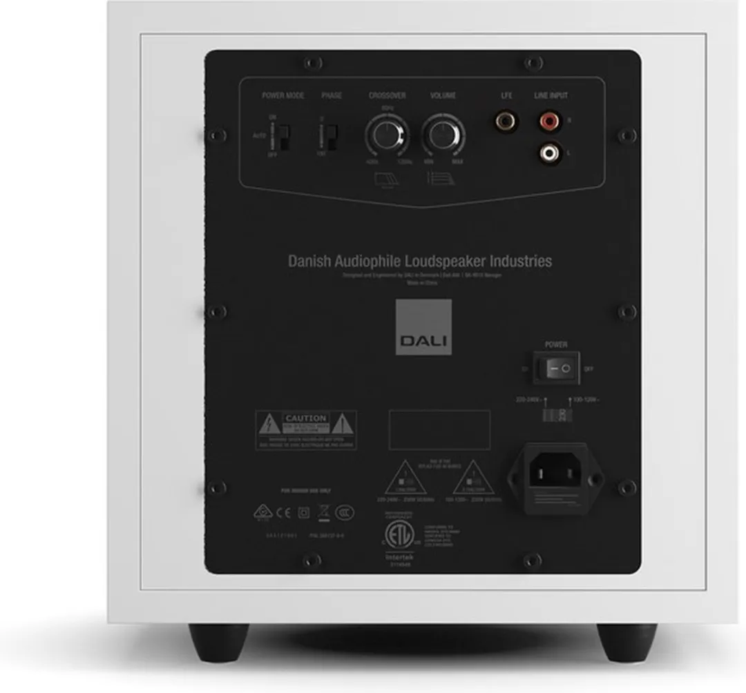 Dali E-9 F Subwoofer - 170W - 9 Inch - Wit
