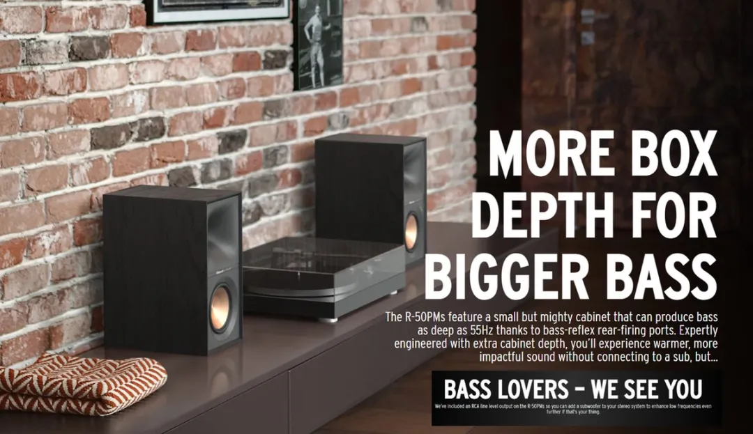 Klipsch R-50PM Actieve Boekenplankset - 120W - Bluetooth/Optisch/Analoog