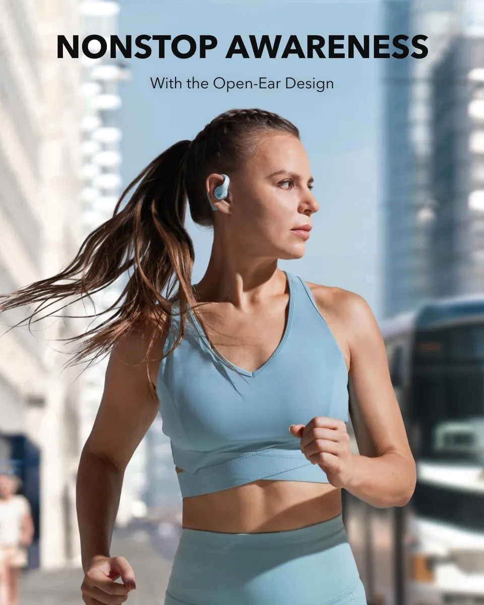 Soundcore AeroFit Pro A3871 Open-Oor Sportoortjes - Blauw