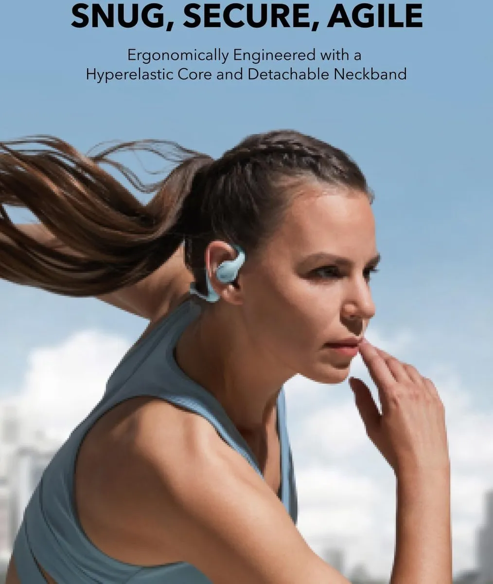 Soundcore AeroFit Pro A3871 Open-Oor Sportoortjes - Blauw - afbeelding 6 van 6