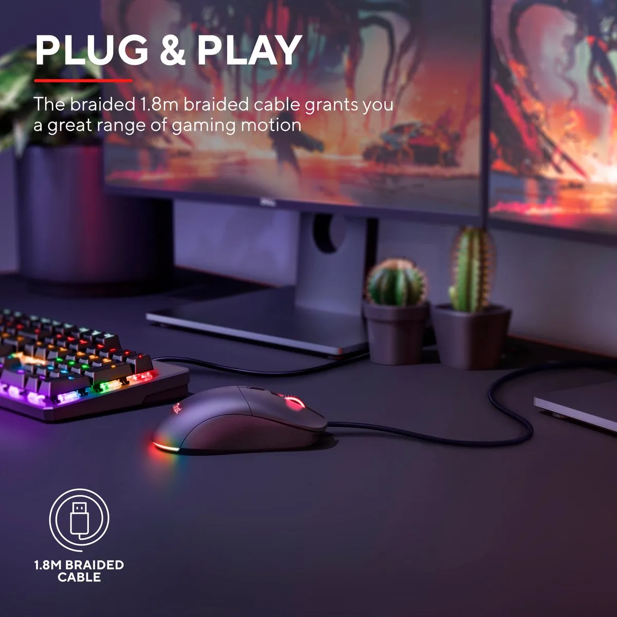 Trust GXT 981 Redex Bedrade Gaming Muis - Zwart