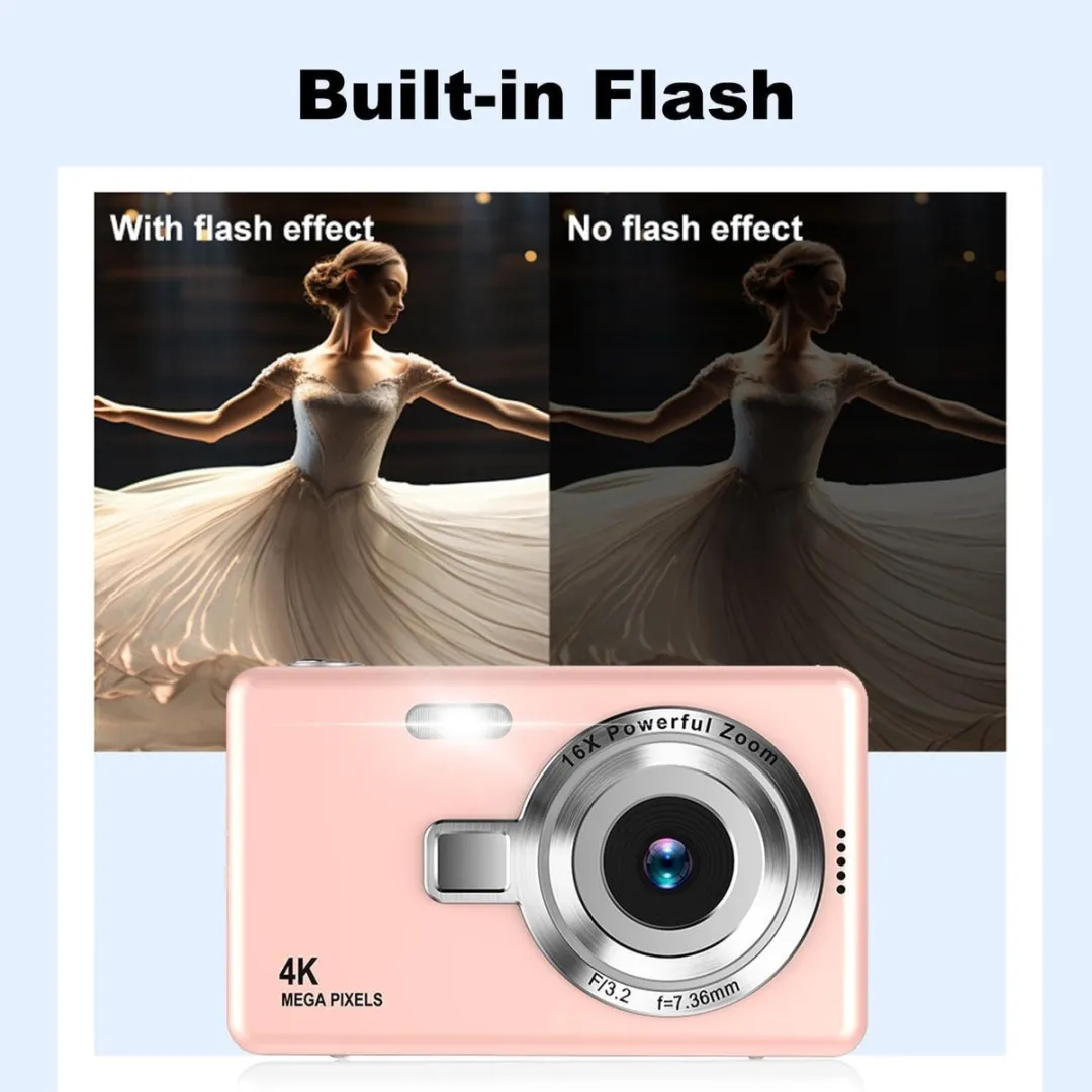 ECTEATOY 4K Ultra HD CCD Mini Camera - Paars - 32GB