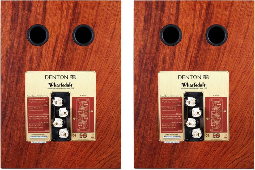 Wharfedale Denton 85th Anniversary Boekenplankluidspreker - 2-weg - Mahogany Red