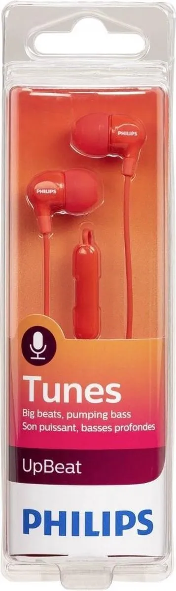 Philips Sound UpBeat SHE3555 In-ear Oordopjes - Rood