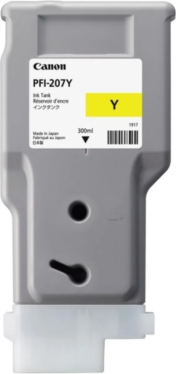 Canon PFI-207Y Inktcartridge Geel 300ml