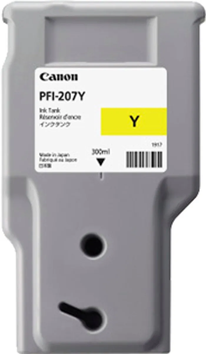 Canon PFI-207Y Inktcartridge Geel 300ml