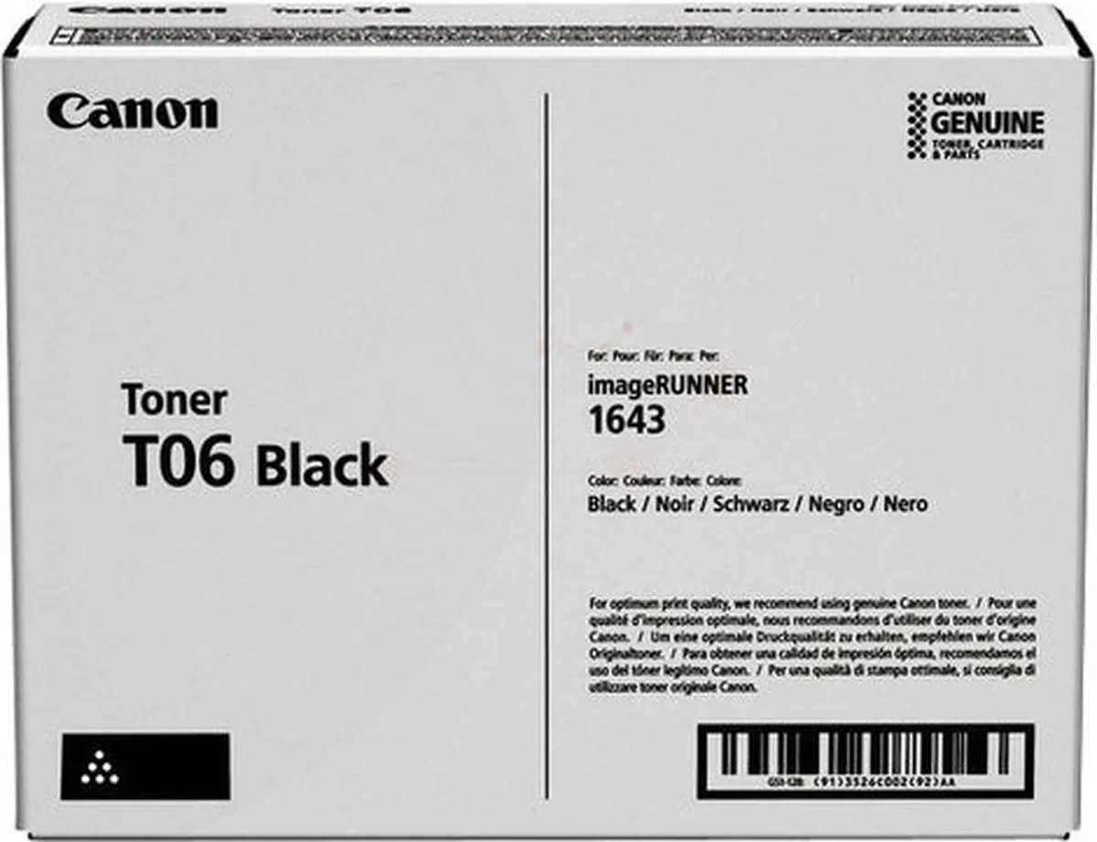 Canon T06 Tonercartridge Zwart - 20.500 pagina's