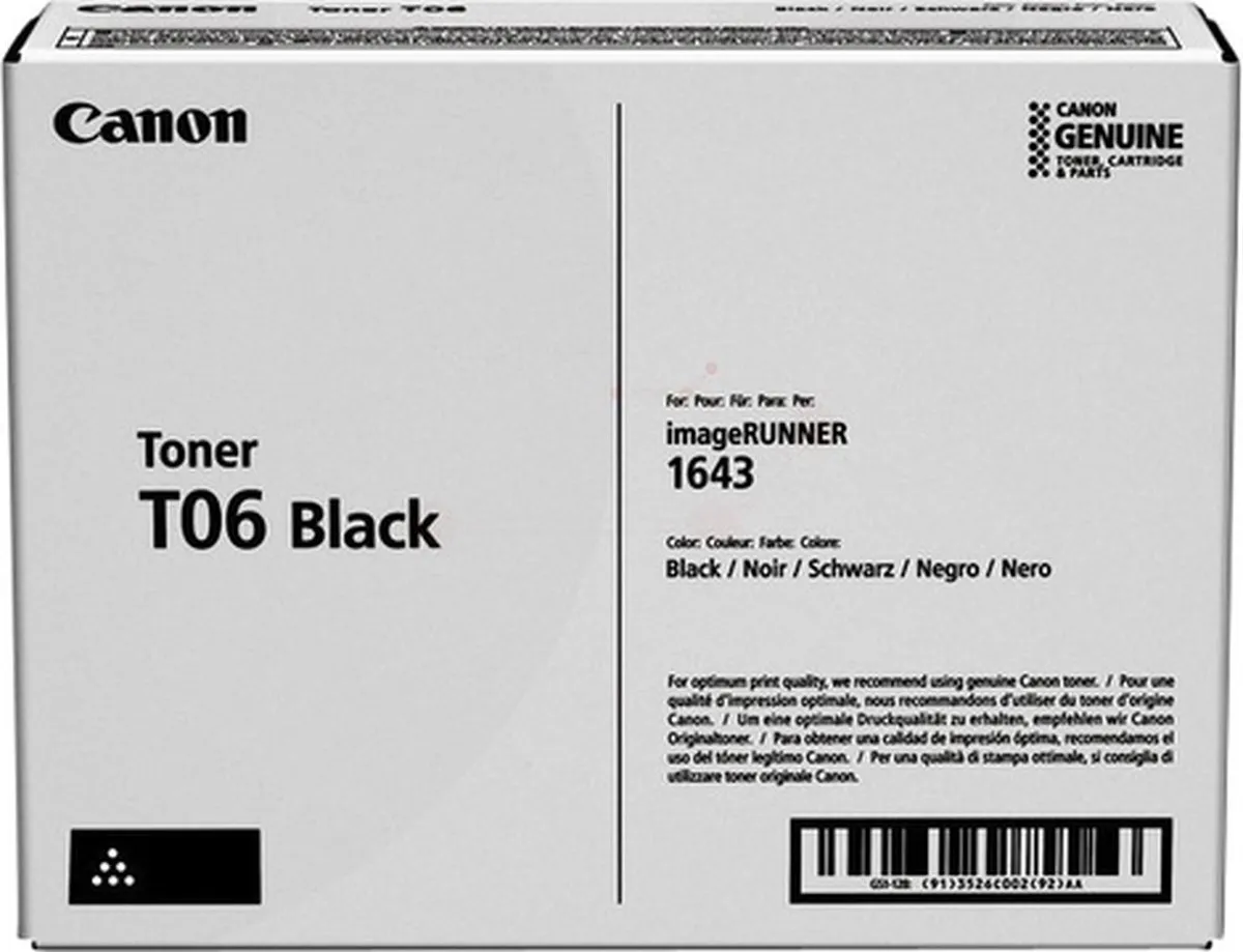 Canon T06 Tonercartridge Zwart - 20.500 pagina's