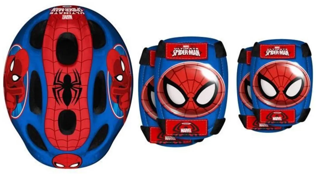 Marvel Spider-Man Skatebescherming 5-delig - 50-56cm Blauw/Rood - afbeelding 6 van 6