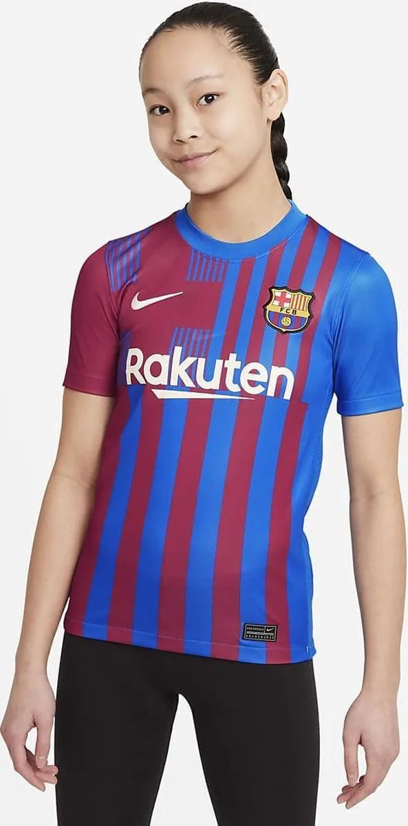 Nike FC Barcelona Stadium Home 2021/2022 Sportshirt - Maat 134