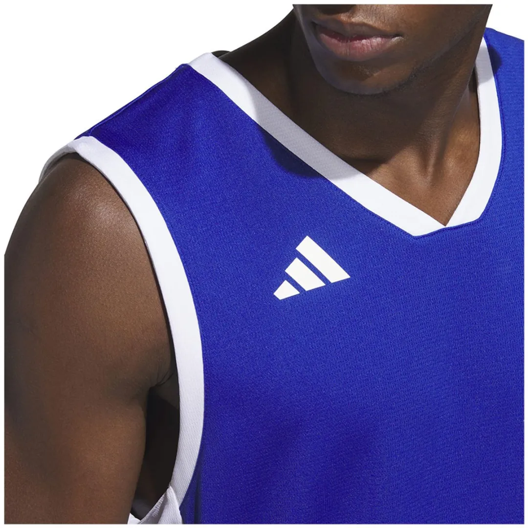Adidas 3G Speed Reversible Basketball T-shirt - Blauw 2XL