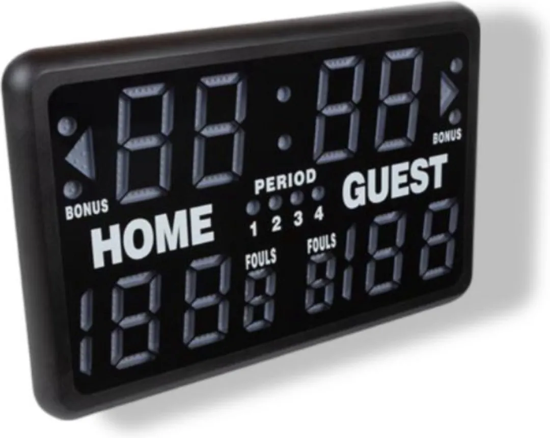 Perel Digitaal Scorebord 40,5x62cm - Multisport Timer - Zwart