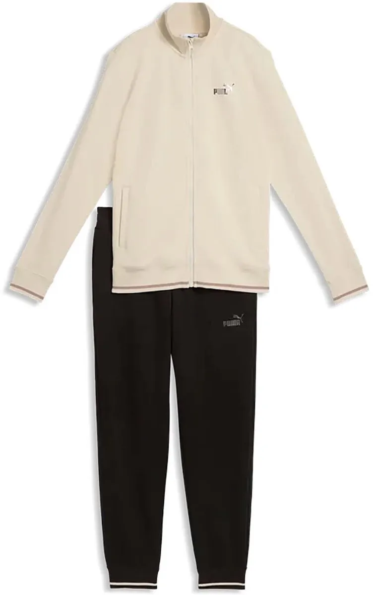 PUMA Metallic Full-Zip Trainingspak - Beige XS