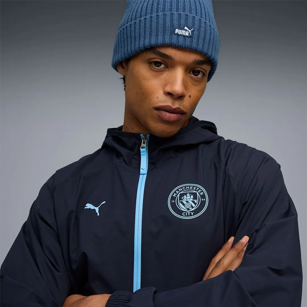 PUMA Manchester City Tech Trainingsjack - L - Deep Navy/Team Light Blue