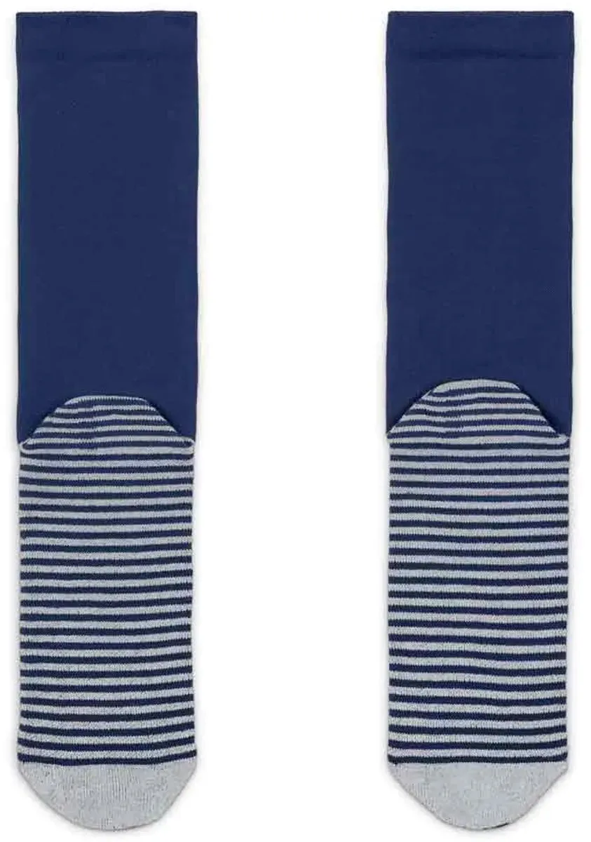 Nike Strike Crew Sportsokken FZ8485-410 - Maat 38-42 - Blauw/Wit