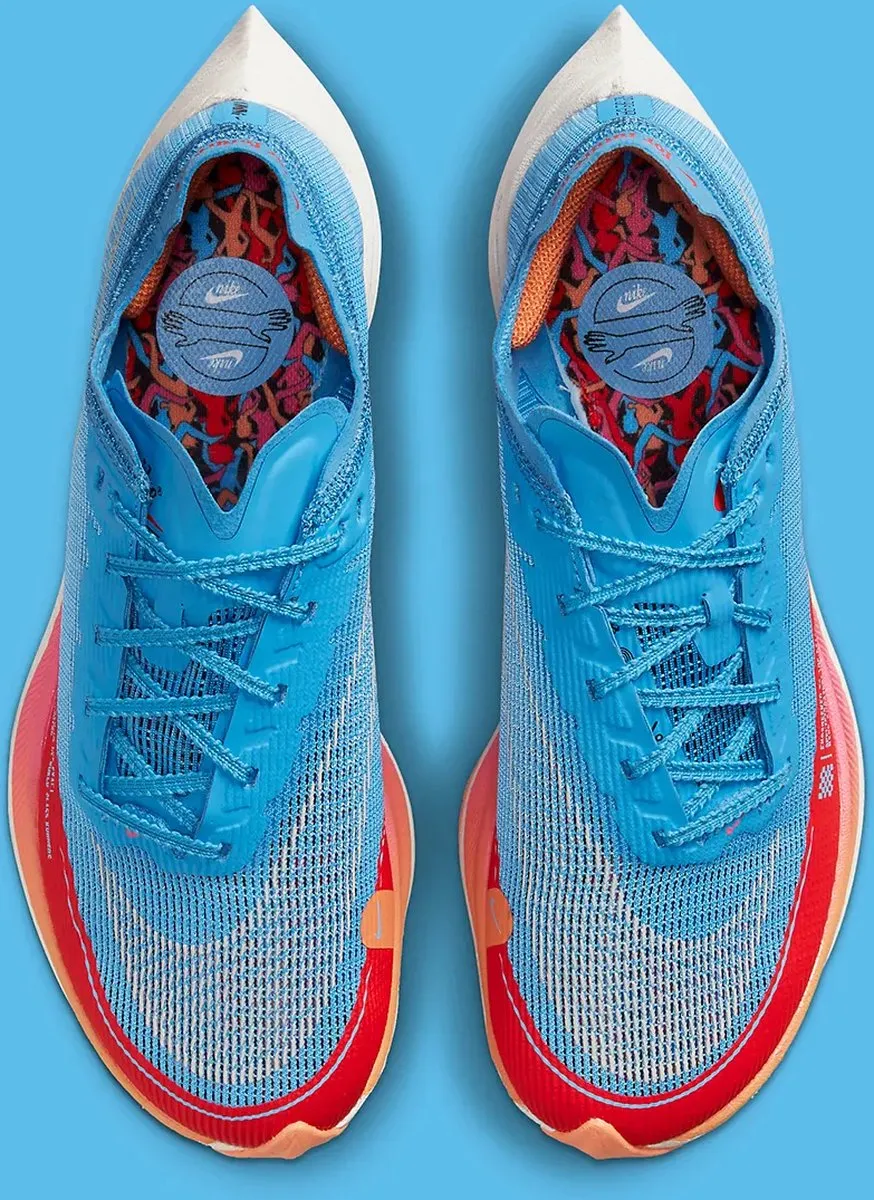Nike ZoomX VaporFly NEXT% 2 Hardloopschoenen 36.5 - Blauw/Rood