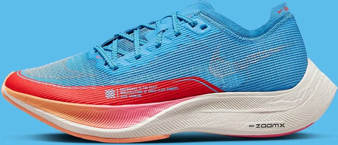 Nike ZoomX VaporFly NEXT% 2 Hardloopschoenen 36.5 - Blauw/Rood