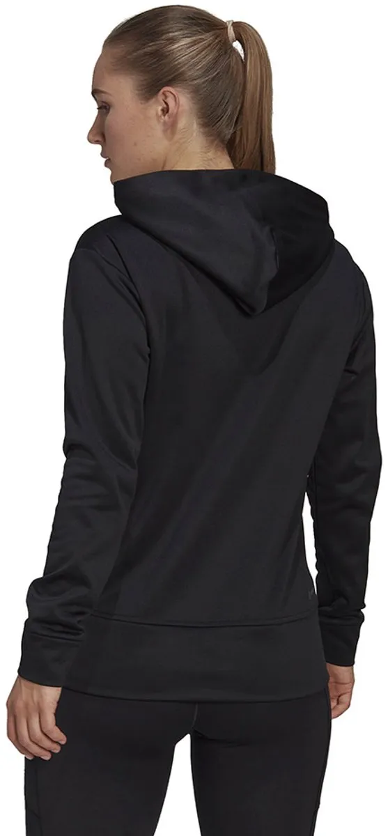 Adidas AEROREADY Big Logo Hoodie Dames - Zwart S
