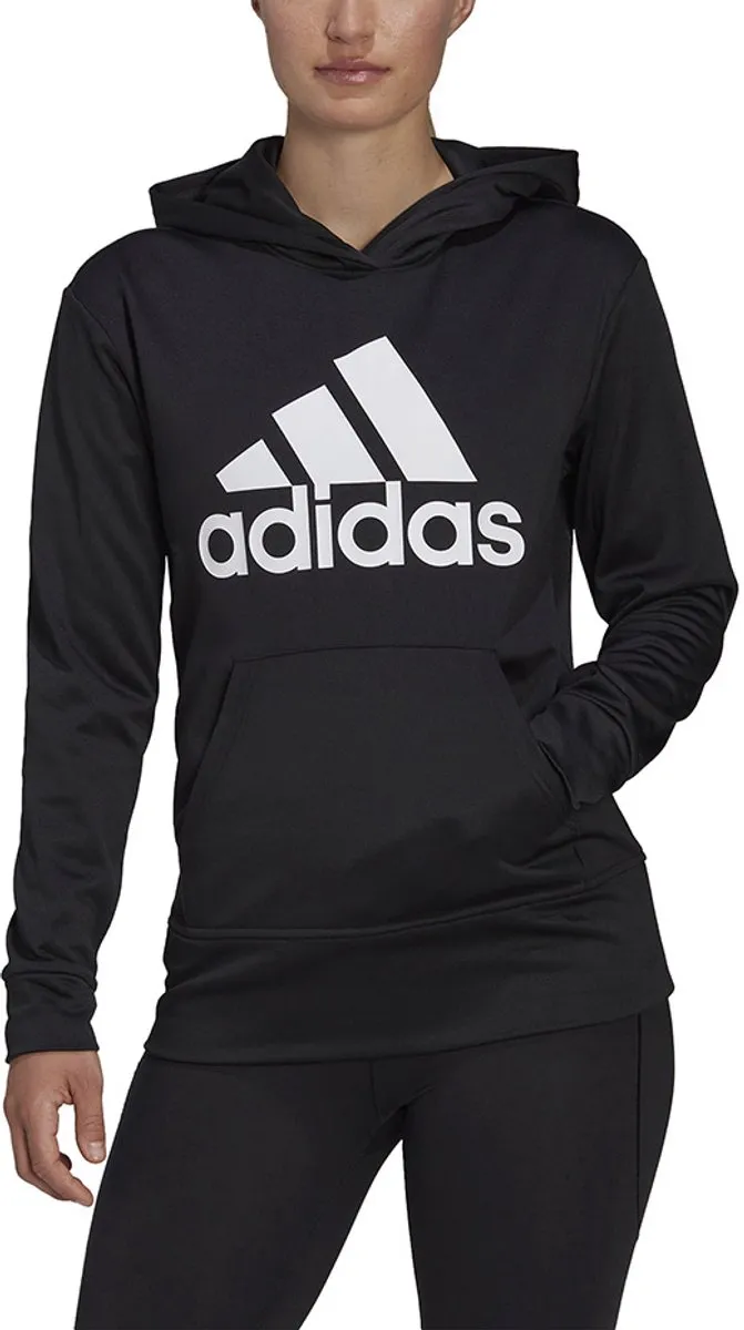Adidas AEROREADY Big Logo Hoodie Dames - Zwart S