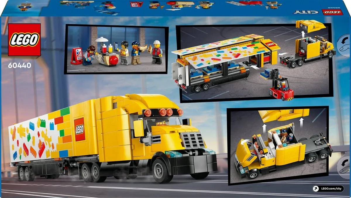 LEGO City Gele Vrachtwagen 60440 - 1061 Stukken