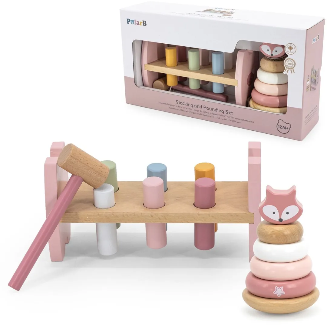 Viga Polarb Houten Piramide + Pons Set Montessori