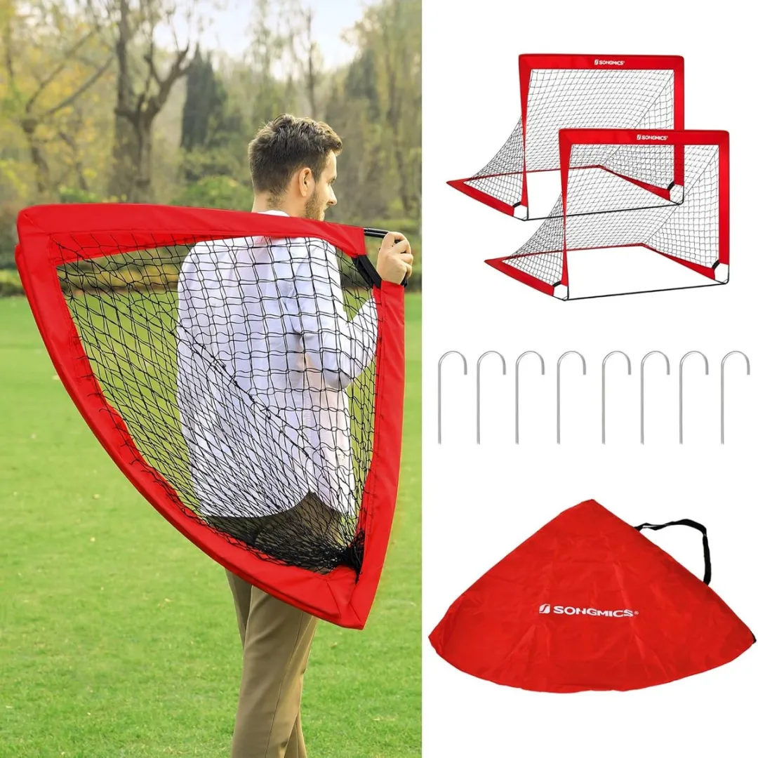 Songmics Voetbaldoel - Rood