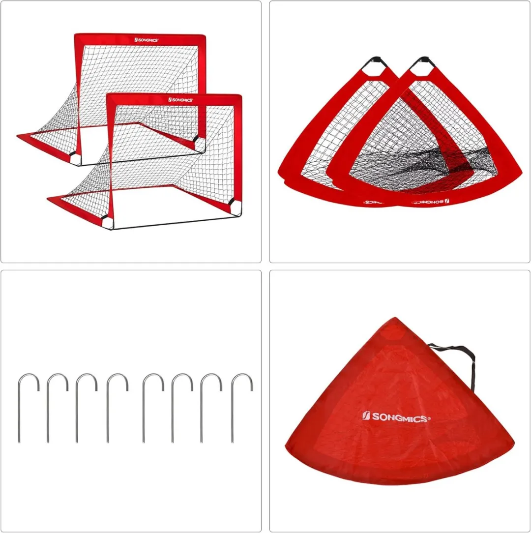 Songmics Voetbaldoel - Rood