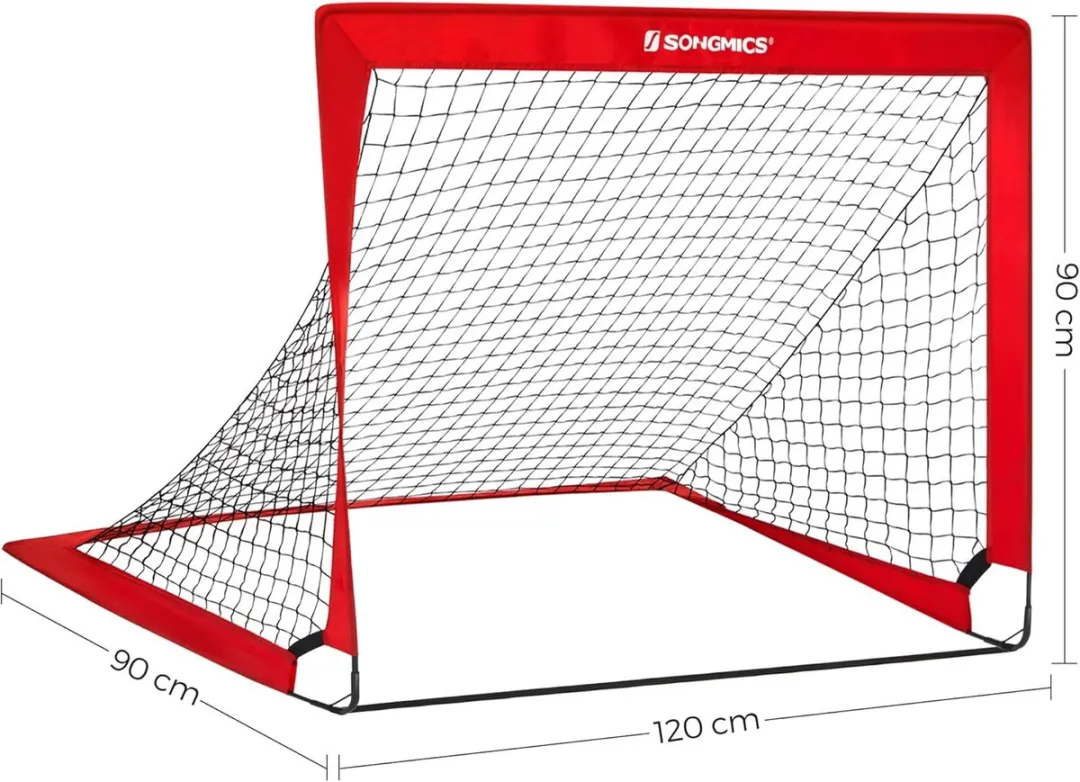 Songmics Voetbaldoel - Rood