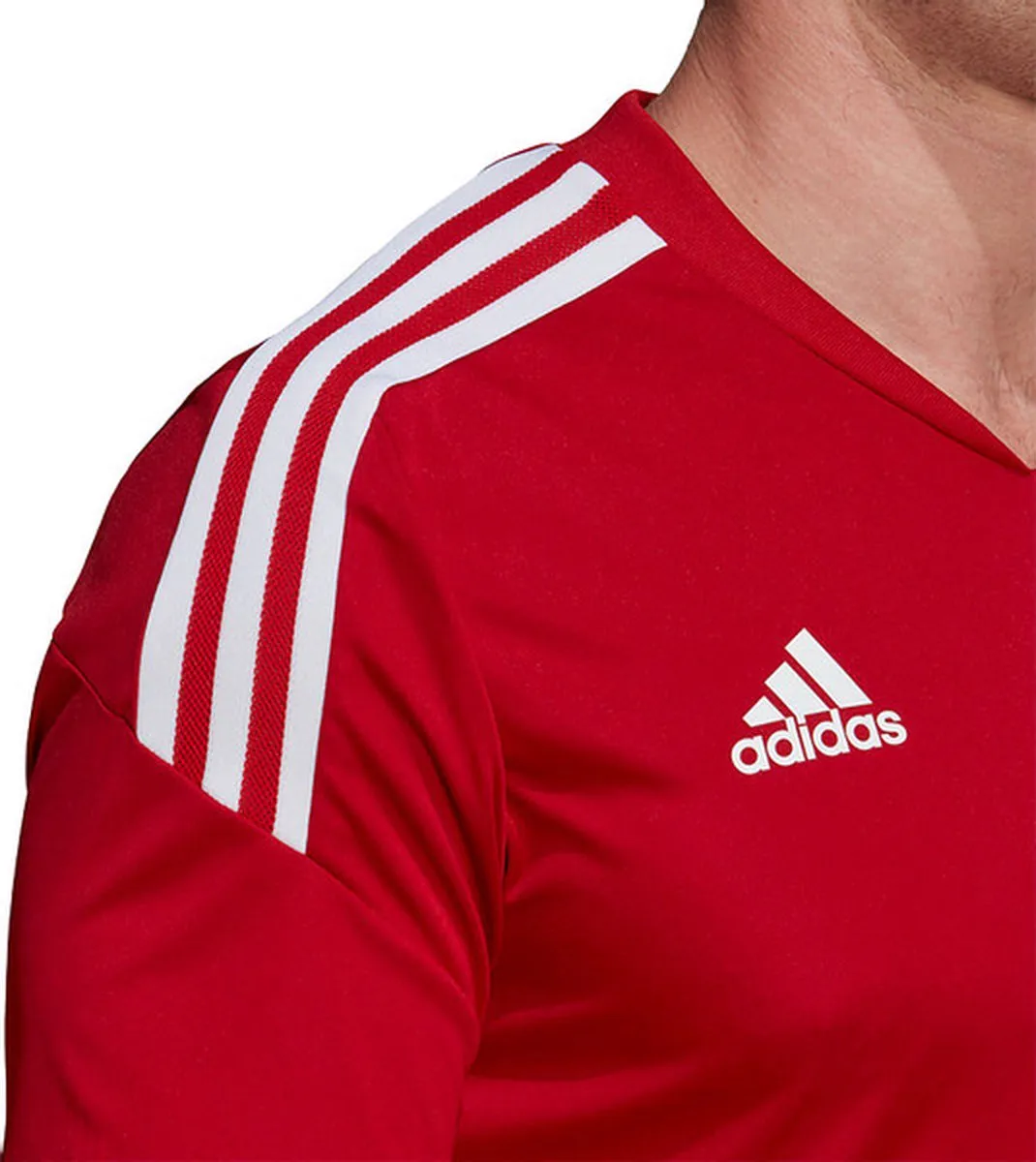adidas Condivo 22 Training Shirt HA6286 - Rood - afbeelding 6 van 6