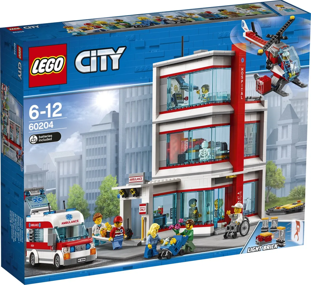 LEGO City Ziekenhuis 60204 - 861 Stukken - 11 Minifiguren - afbeelding 2 van 6