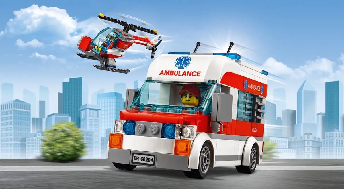 LEGO City Ziekenhuis 60204 - 861 Stukken - 11 Minifiguren - afbeelding 4 van 6