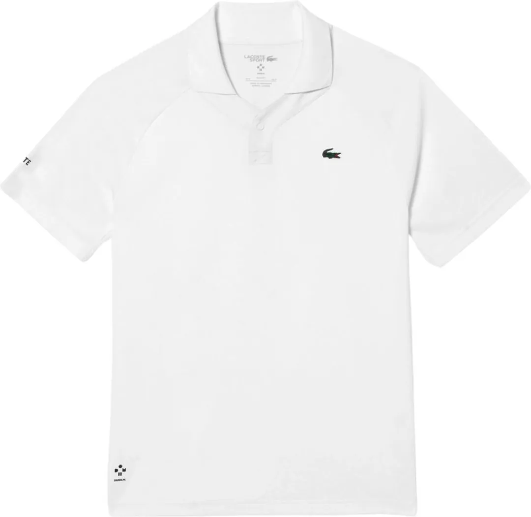 Lacoste HP3 X DaniiL Medvedev Polo Heren - Wit S