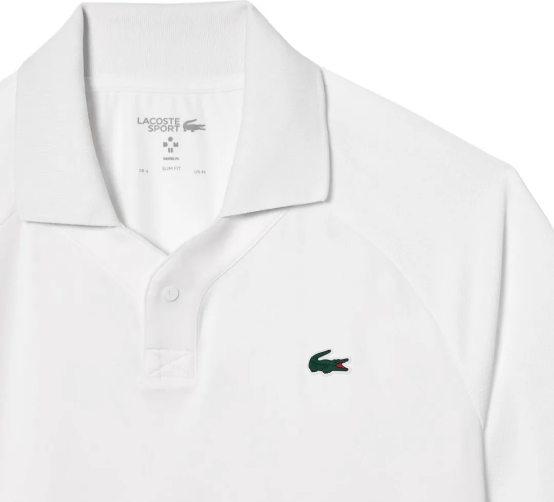 Lacoste HP3 X DaniiL Medvedev Polo Heren - Wit S