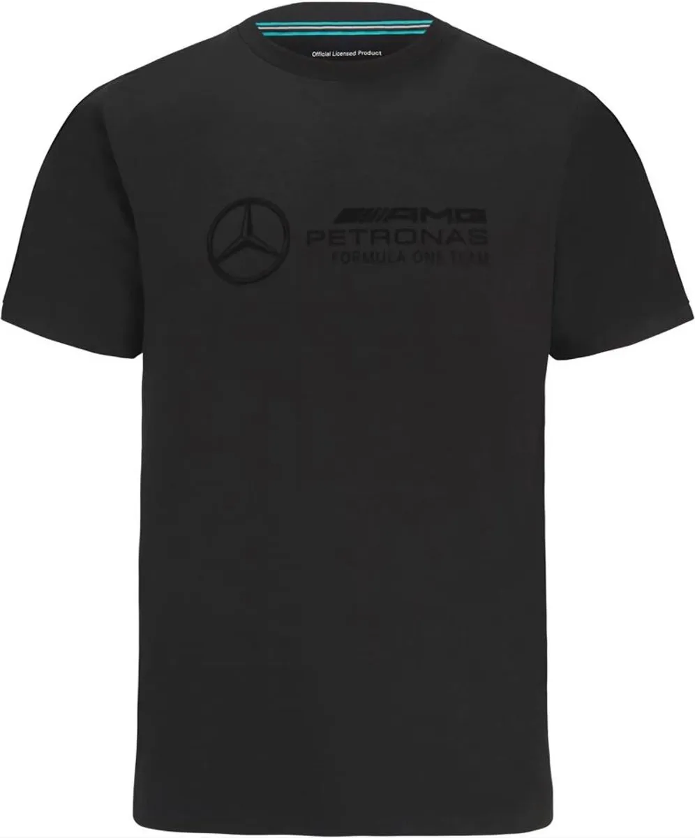Mercedes Heren F1 Stealth Groot Logo T-shirt