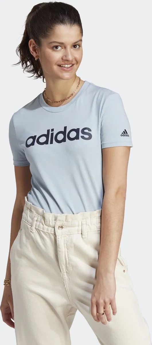 adidas Sportswear Essentials Slim Logo T-Shirt L - Blauw