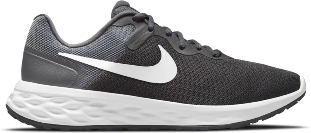 Nike Revolution 6 NN Heren - Maat 41 - Donker Grijs/Wit