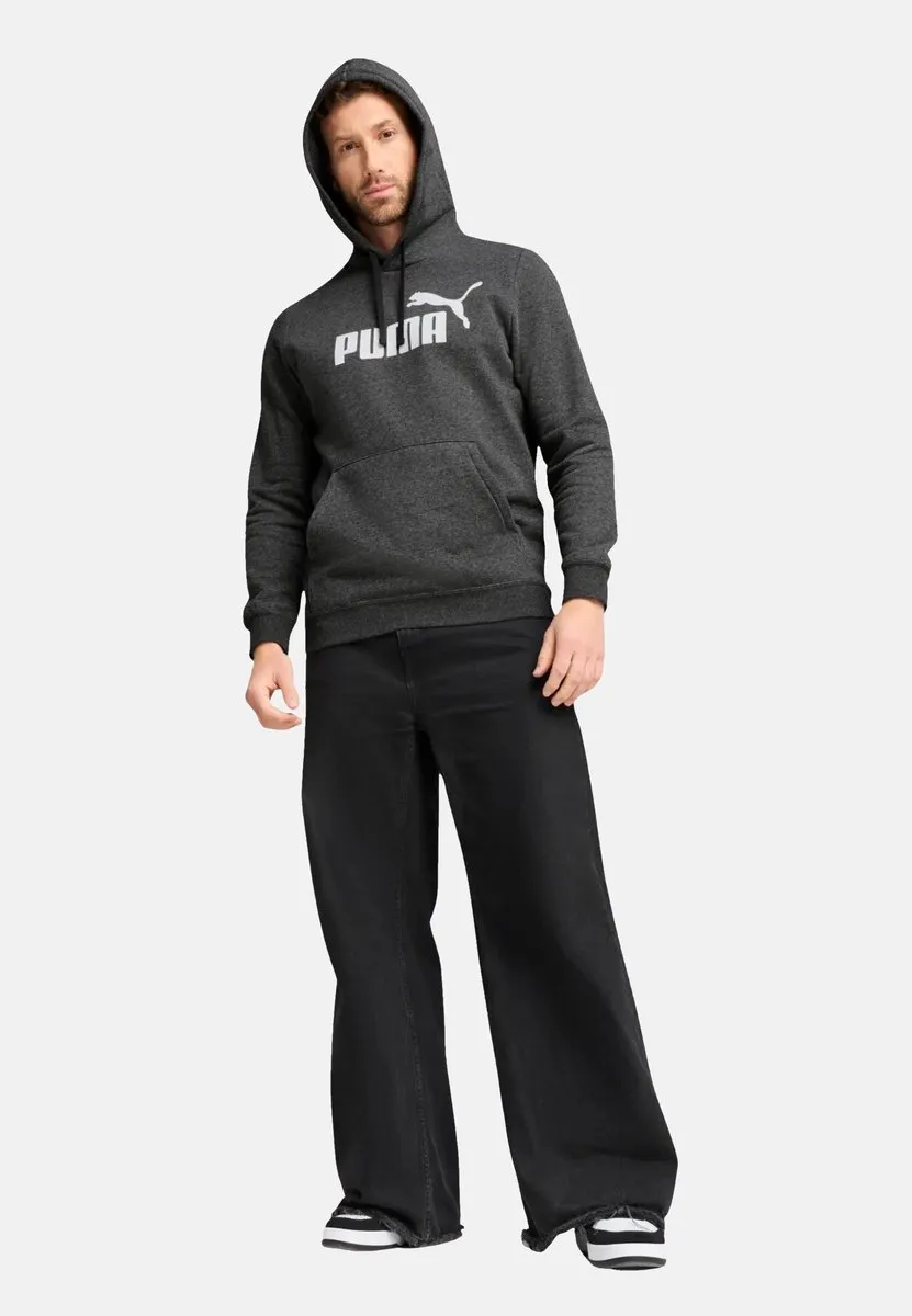 PUMA ESS No.1 Logo Hoodie FL Trui - Dark Gray Heather - afbeelding 6 van 6