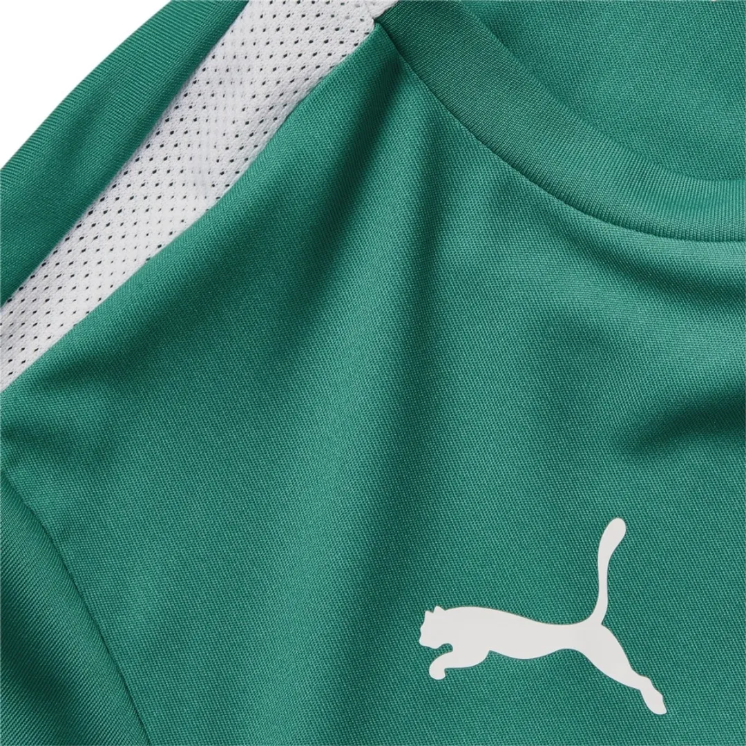 PUMA Teamliga Shirt Korte Mouw Kinderen 176 - Groen/Wit