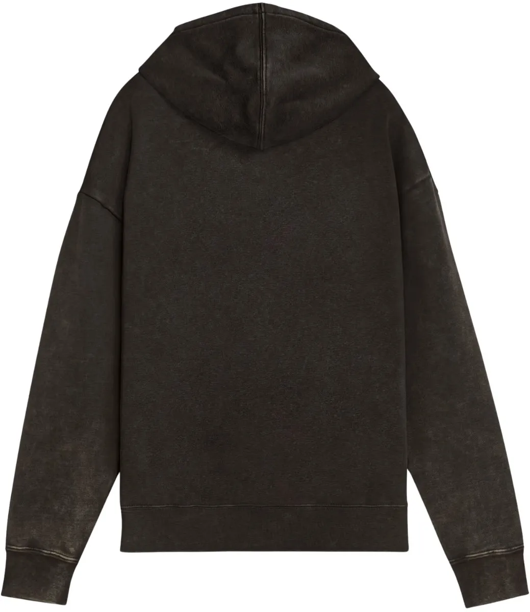 PUMA Elevated Relaxed Wash Hoodie Dames - Zwart M