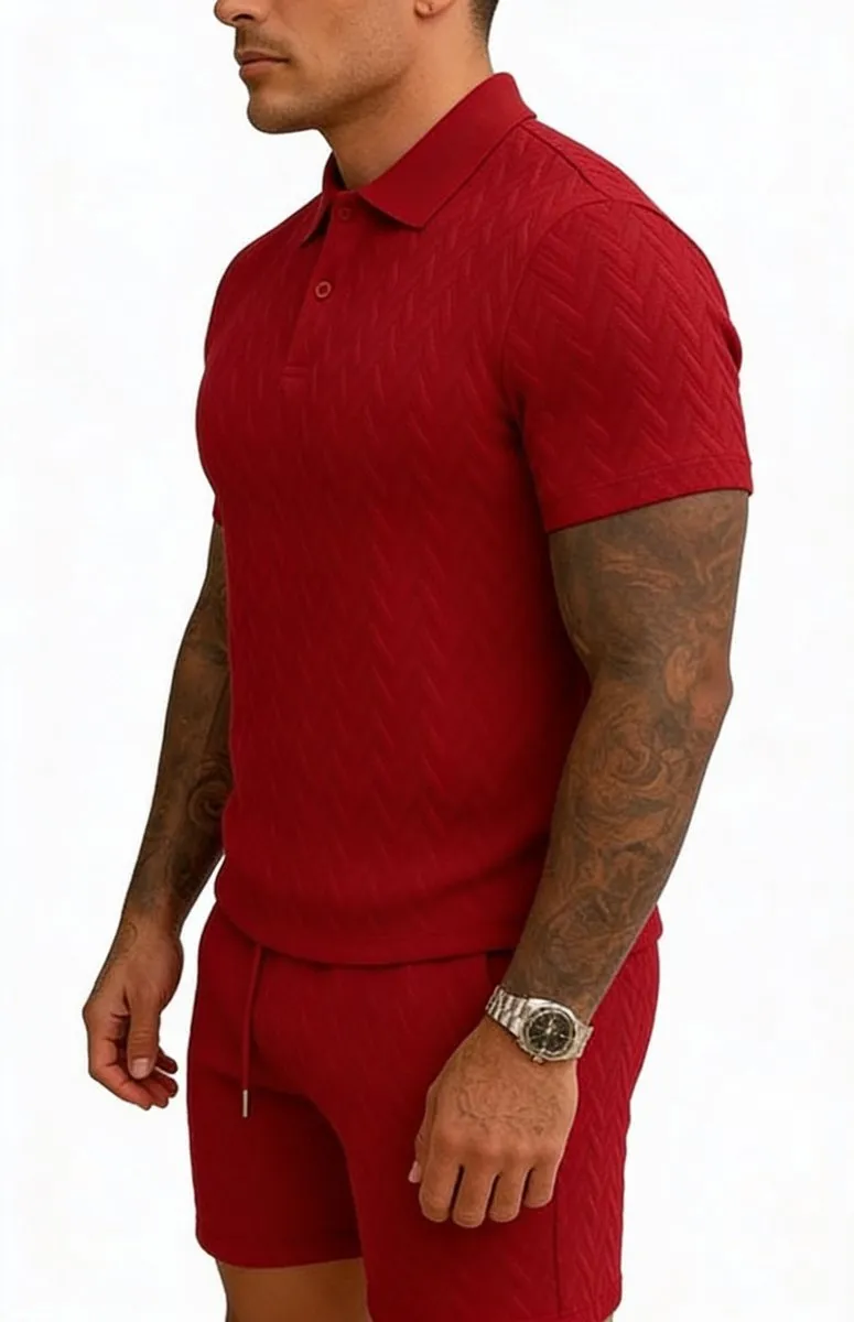 RedParrot Zomerset Trainingspak - Bordeaux Rood XXL