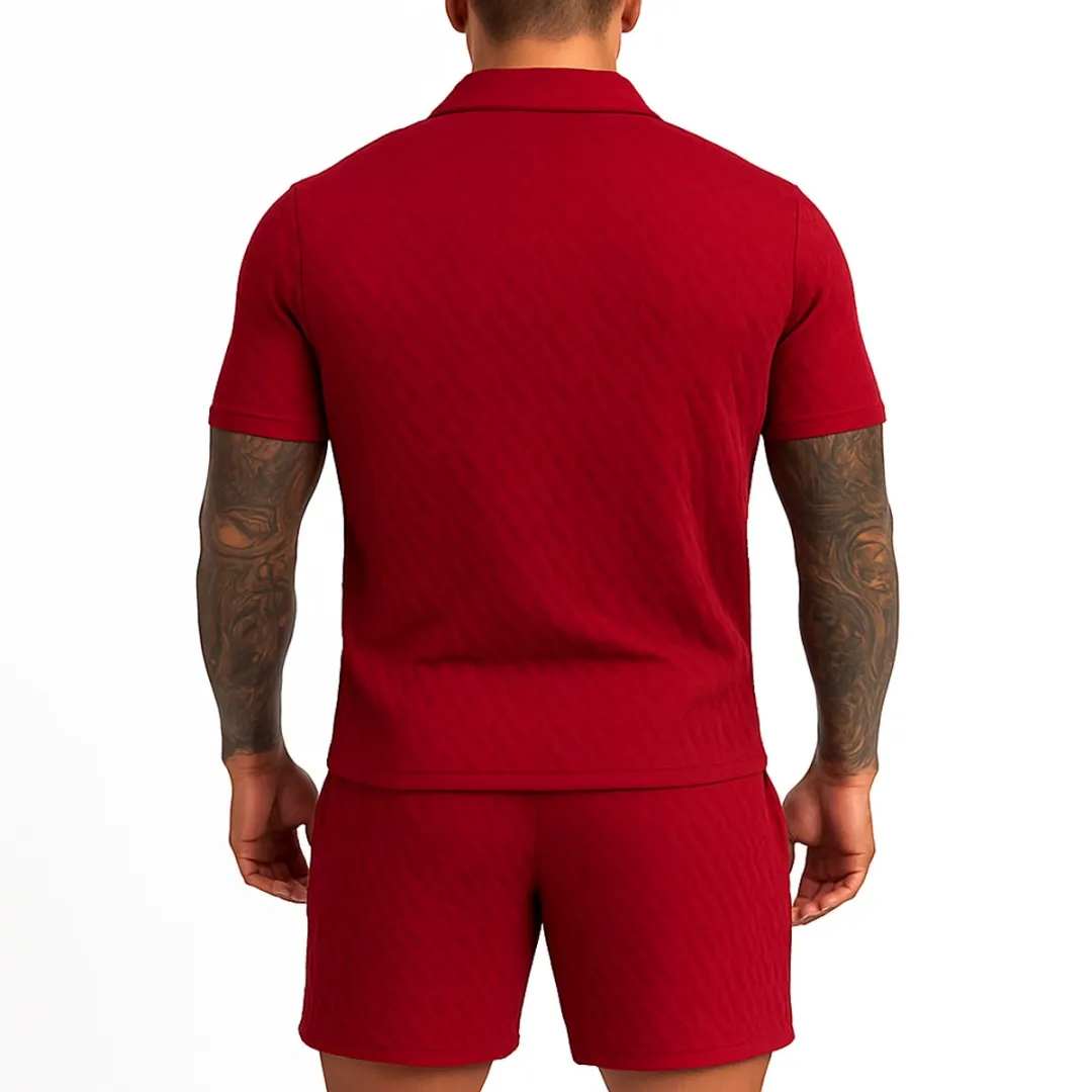 RedParrot Zomerset Trainingspak - Bordeaux Rood XXL