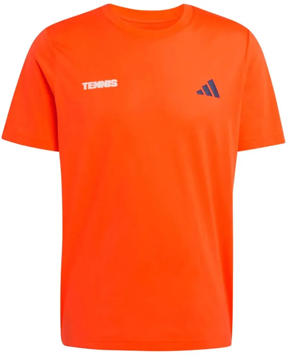 Adidas Tennis Hot Egg Graphic T-shirt - S - Oranje