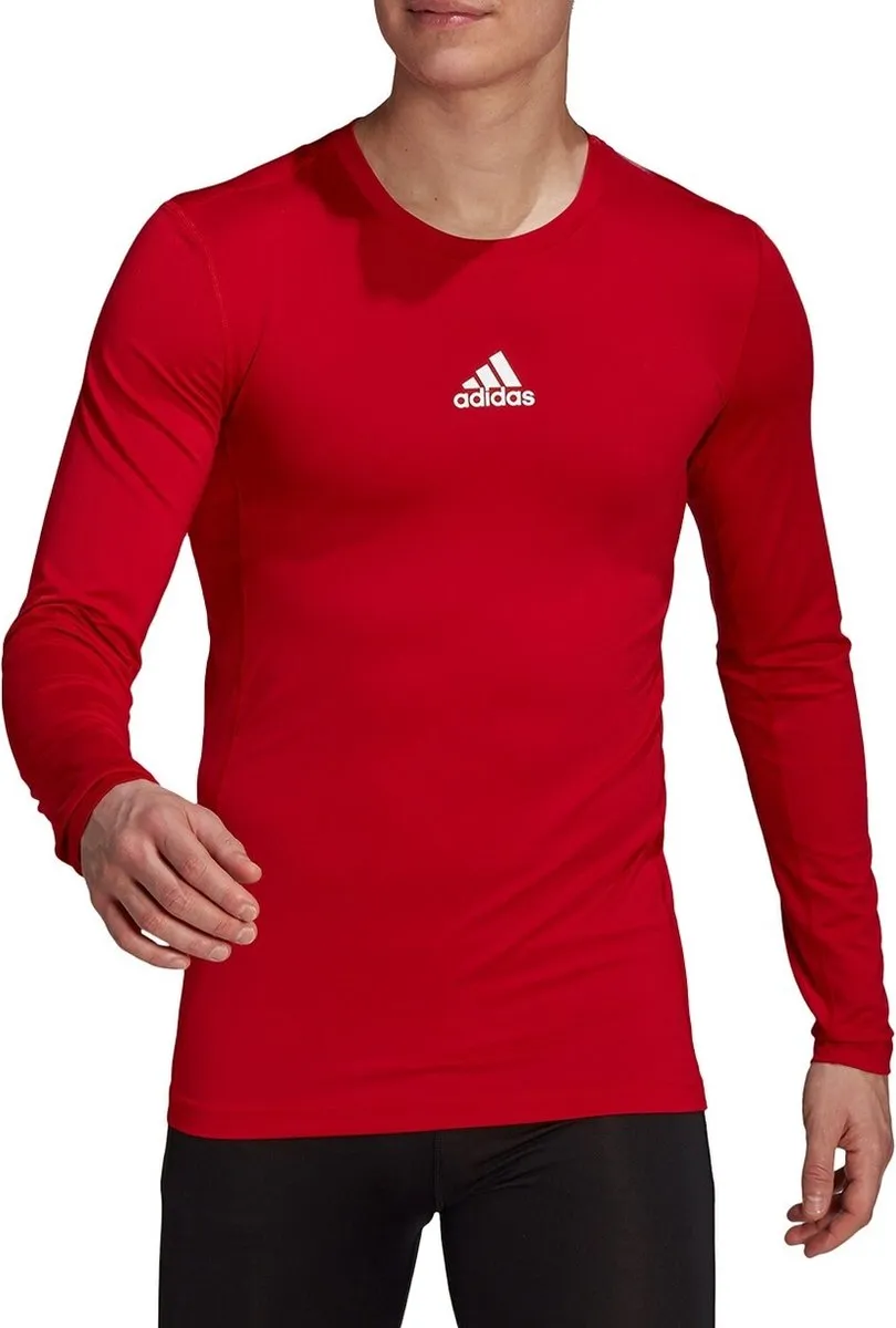 Adidas Techfit Long Sleeve Top GU7336 - Compressie - Rood