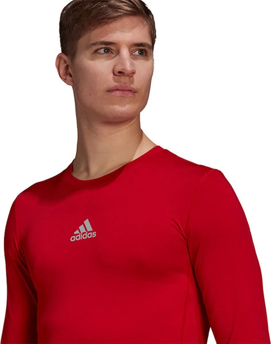 Adidas Techfit Long Sleeve Top GU7336 - Compressie - Rood