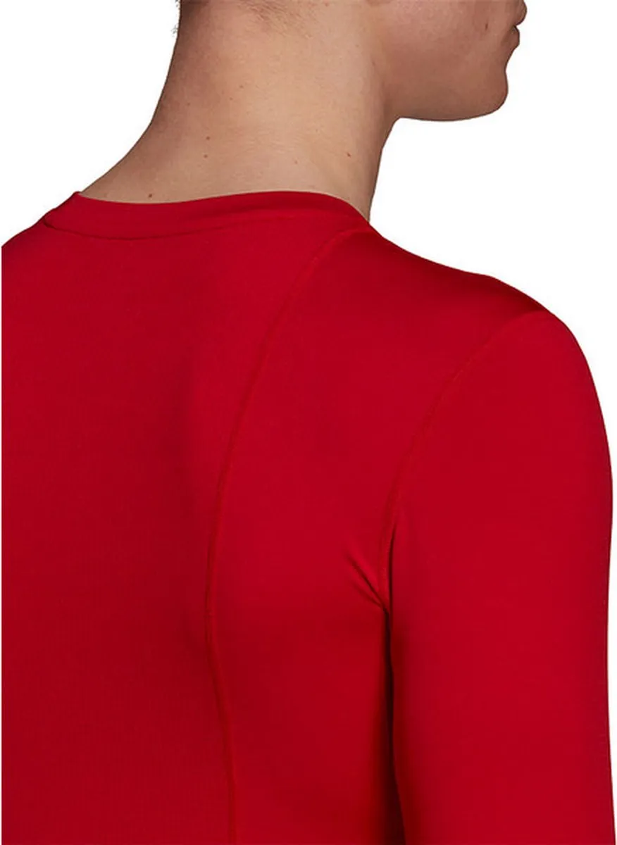 Adidas Techfit Long Sleeve Top GU7336 - Compressie - Rood