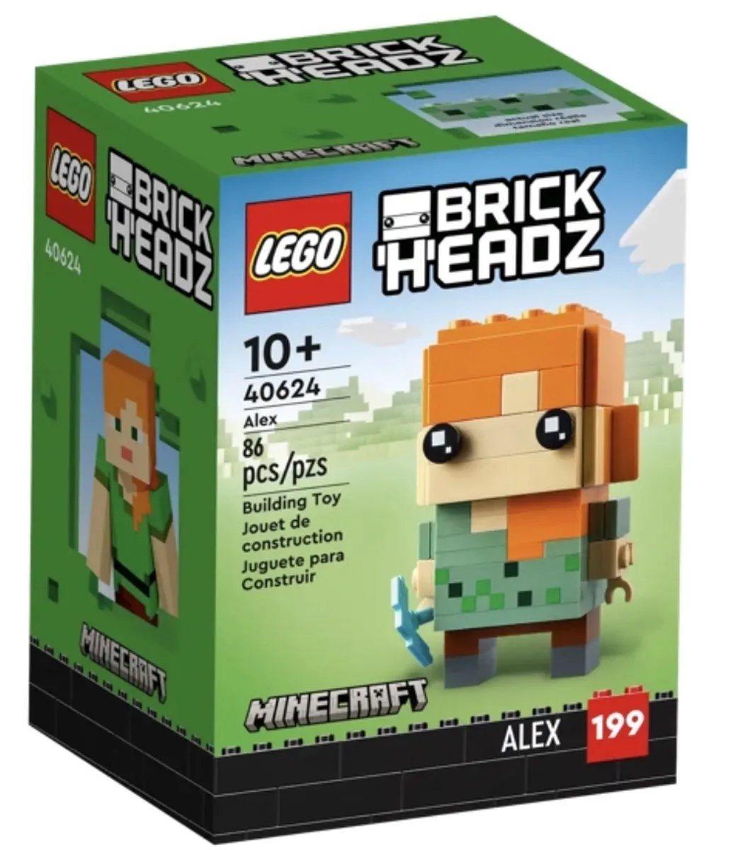 LEGO Minecraft Brickheadz Alex 40624 - 86 Stukken - afbeelding 2 van 6