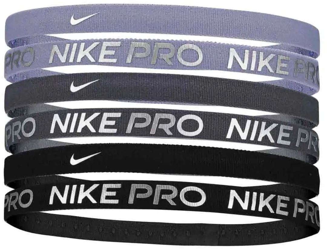 Nike Flex Classic Headbands 6pk - Paarse haarbanden - 6 Stuks